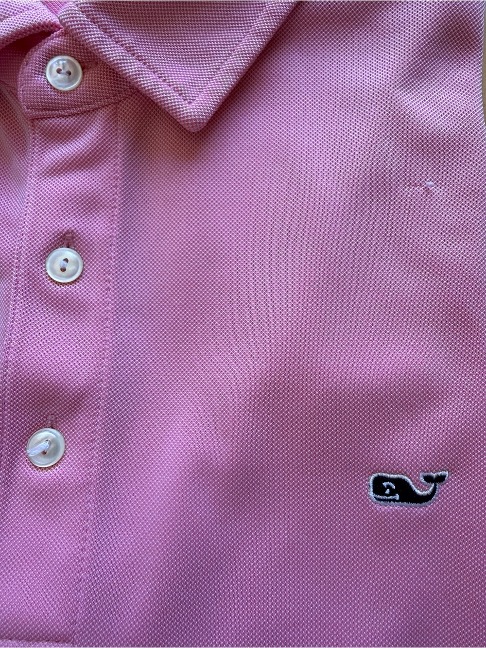Vineyard Vines Performance Golf Polo Shirt Pink Large 301 Club Moisture Wicking - Picture 3 of 9
